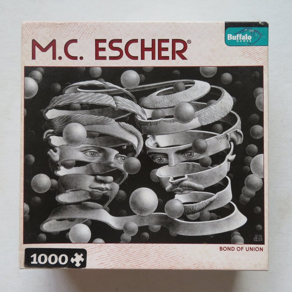 M.C. Escher 1000 Piece Jigsaw Puzzle "Bond of Union" Buffalo Games